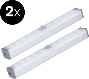 2x Sinji LED Lamp Bewegingssensor – Kastverlichting op batterij – 15 cm