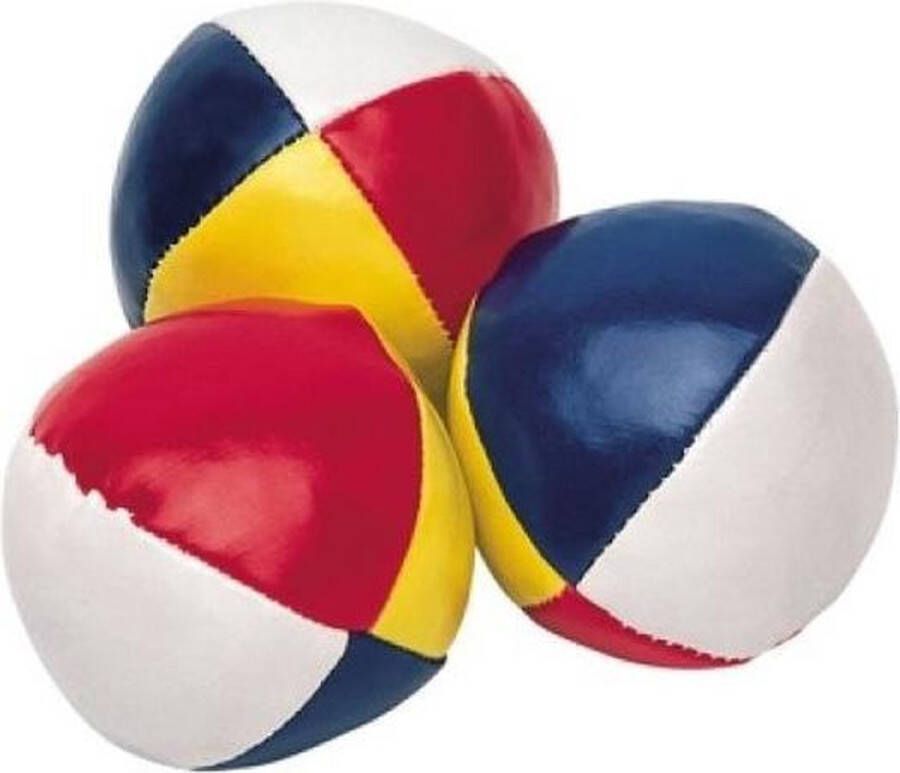 Merkloos Sans marque 3x Gekleurde jongleerballen 6 5 cm Jongleerballen speelballen ballengooien