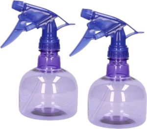 Merkloos Sans marque 4x stuks waterverstuivers spuitflessen 330 ml paars Plantenspuiten schoonmaakspuiten