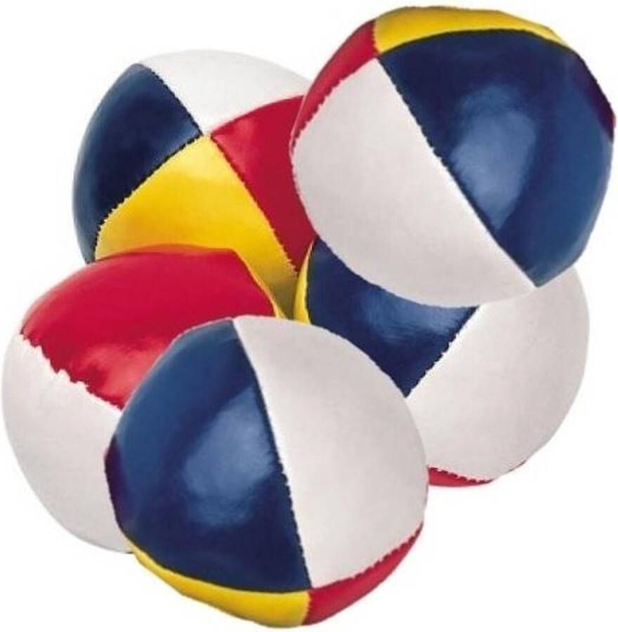 Merkloos Sans marque 5x Gekleurde jongleerballen 6 5 cm Jongleerballen speelballen ballengooien