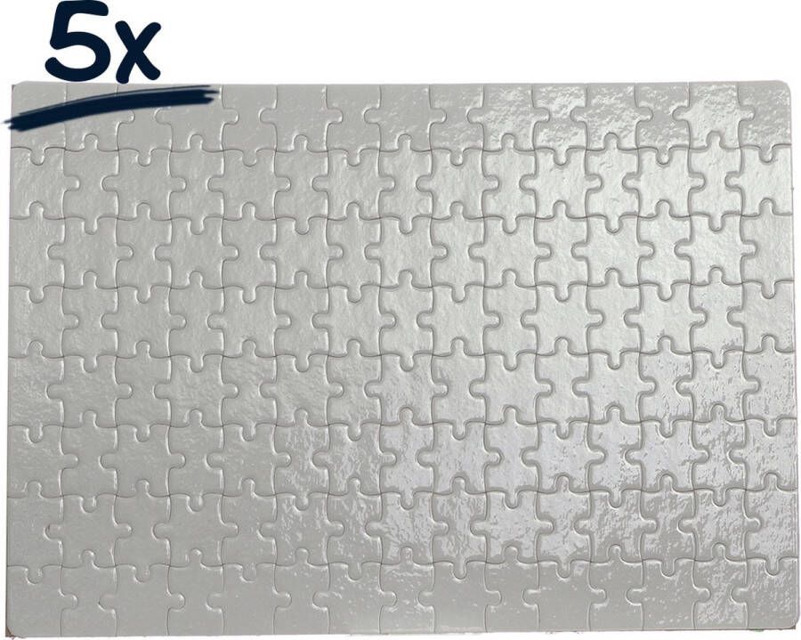 Merkloos Sans marque 5x puzzel 120st. voor sublimatie | geschenk | bedankje | origineel | foto | publiciteit