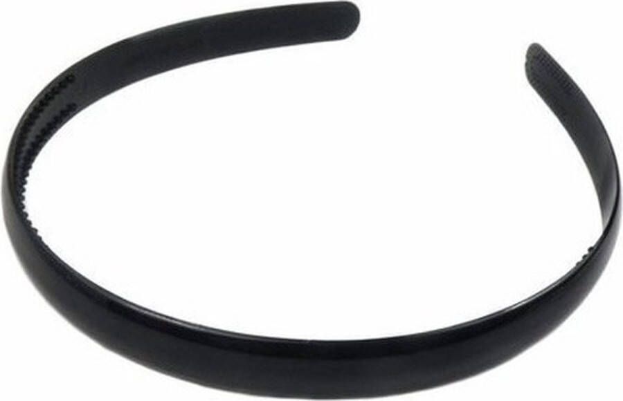Merkloos Sans marque 5x Zwarte diadeem basic haarband voor dames