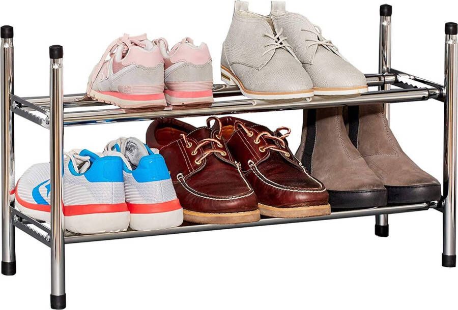 Merkloos Sans marque 64-118 x 37 x 23 cm Schoenenrek schoenenkast voor het opbergen van schoenen ruimtebesparend voor veel paar schoenen