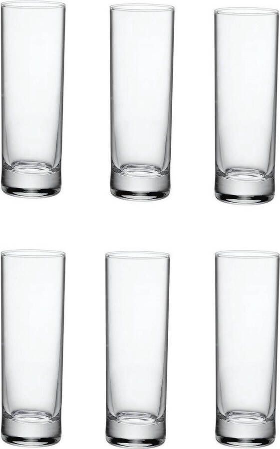 Merkloos Sans marque 6x Longdrinkglazen 28 7 cl -287 ml Longdrink glazen Water sap frisdrank Longdrink glazen van glas