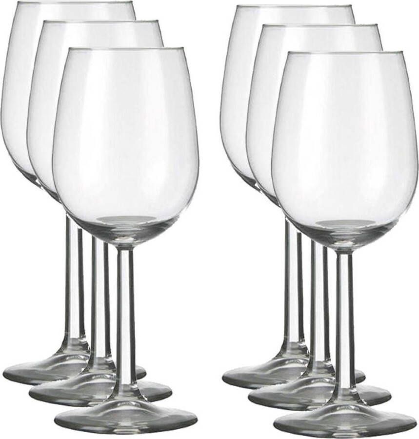 Merkloos Sans marque 6x Luxe wijnglazen voor witte wijn 230 ml Bouquet 23 cl Witte wijn glazen Wijn drinken Wijnglazen van glas