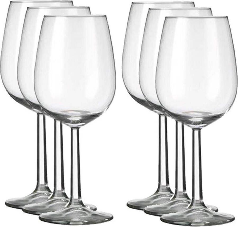 Merkloos Sans marque 6x Luxe wijnglazen voor witte wijn 350 ml Bouquet 35 cl Witte wijn glazen Wijn drinken Wijnglazen van glas