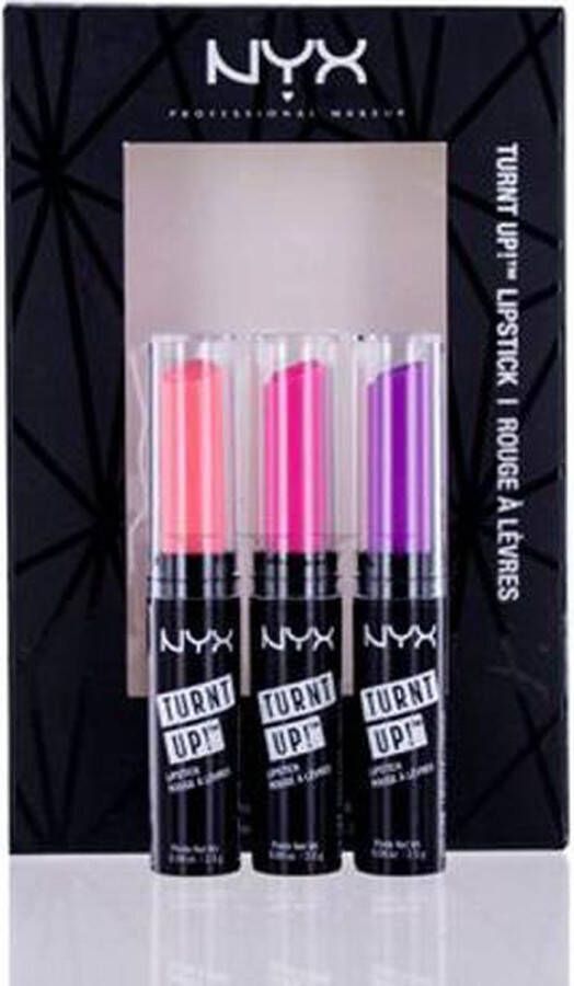 Turnt Up! Lipstick Paars Lichtroze 3 stuks