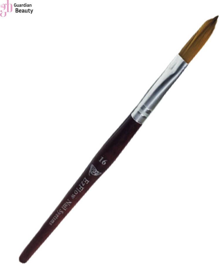 Merkloos Sans marque Acryl penseel EZFlow Acryl Pencil round #16 Acryl penseel- Acryl nagels
