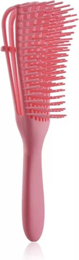 Merkloos Sans marque Antiklit Haarborstel | Detangling Brush | Hairbrush | Krullend Haar Verzorging | Stylingborstel | Magic Detangler Brush |Roze
