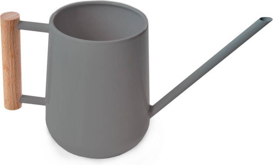 Gieter antraciet grijs metaal 700 ml 25 x 12 x 10 cm