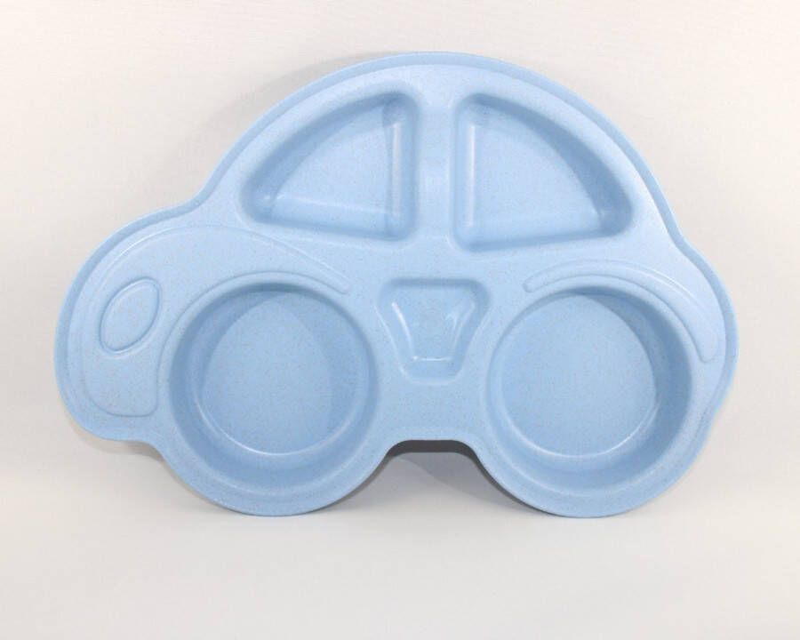 Merkloos Sans marque Auto Bord Vakjes Kinderbord Babybord Kinderservies Duurzaam Blauw