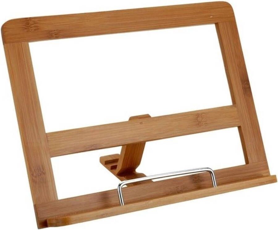 Merkloos Sans marque Bamboe houten kookboekhouder tablethouder 32 cm Handige keuken accessoires