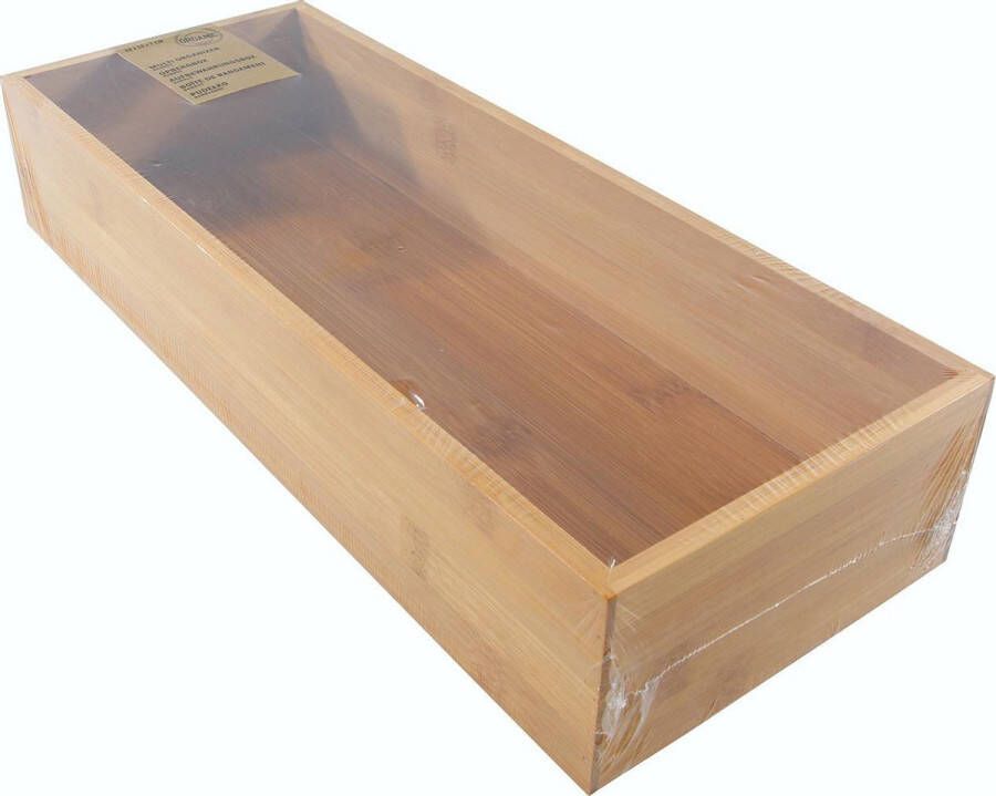 Merkloos Sans marque Bamboe opbergbox 38x15x7cm Ladedoos