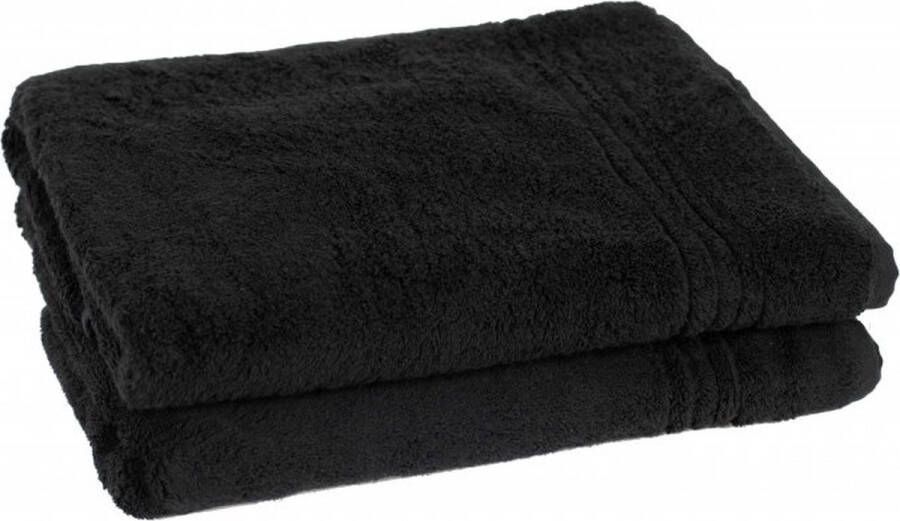 Merkloos Sans marque Bamboe Sauna Handdoek Zwart 140x70cm sneldrogende bamboe handdoeken badlaken badhanddoek