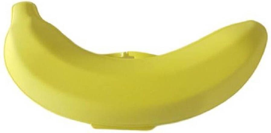 Merkloos Sans marque Bananenbox PLEUN Geel 22 cm Opbergdoos Fruit Onderweg Vershouddoos