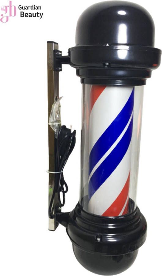 Merkloos Sans marque Barber Pole Led-lamp klassieke stijl voor kapsalons en barber-shops zwart