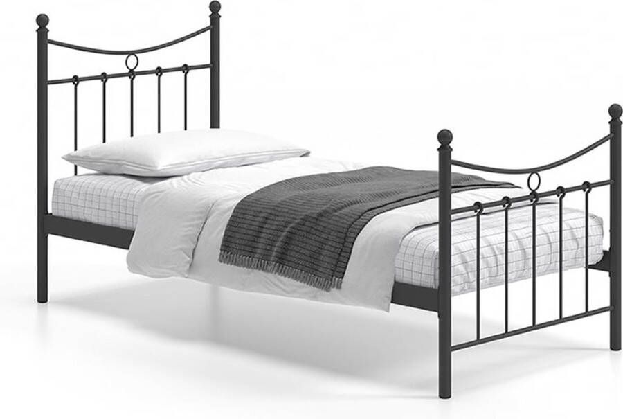 Bed Molly Zwart 90x200cm