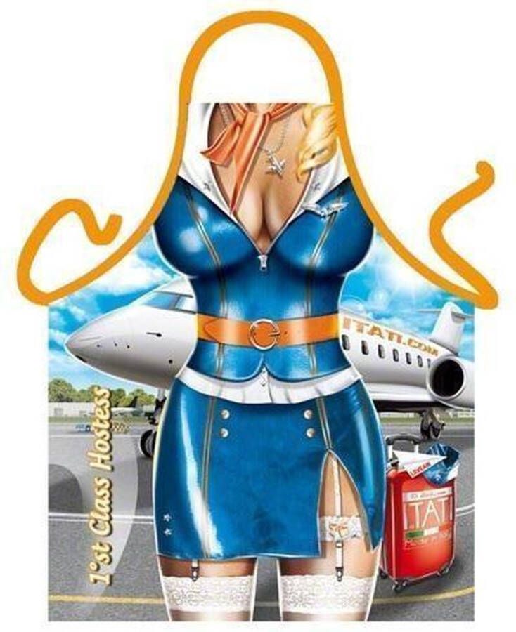 Merkloos Sans marque Benza Schort Stewardess Sexy Leuke Grappige Mooie Keukenschort