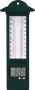 Merkloos Sans marque Binnen buiten digitale thermometer groen van kunststof 9.5 x 24 cm buitenthemometers raamthermometers kozijnthermometers - Thumbnail 1