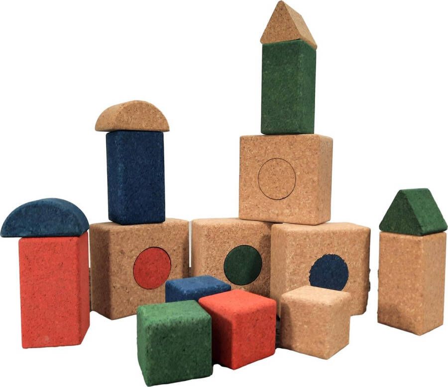 Merkloos Sans marque Blokken speelgoed bouwblokken duurzaam speelgoed kurk