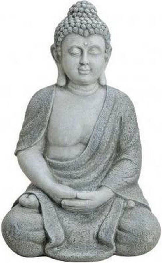 Merkloos Sans marque Boeddha beeld grijs 62 cm van polystone
