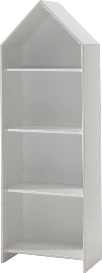 Boekenkast Juul Wit MDF Breedte 57.6 cm Hoogte 171.5 cm Diepte 37 cm Met planken Zonder deuren