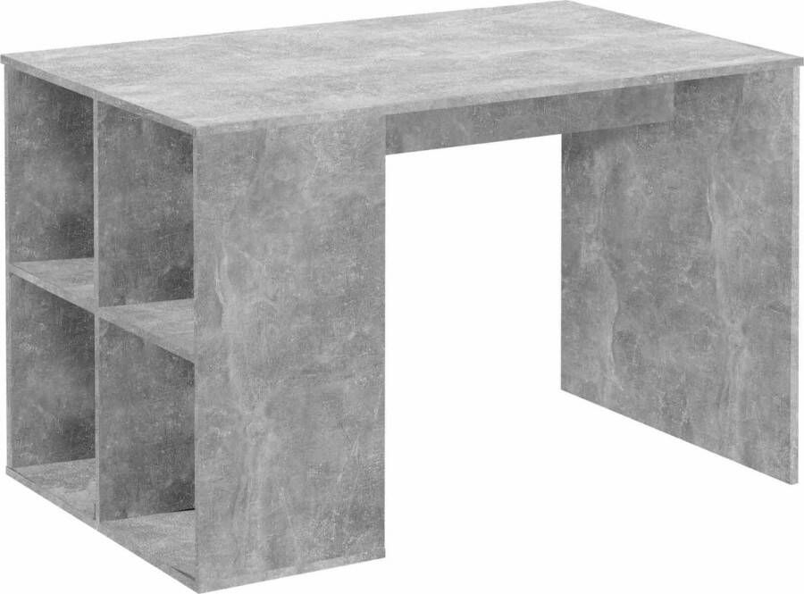 Bureau Helias Beton 117x73cm Met opbergruimte Hoogte 75 cm