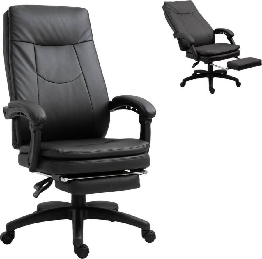 Merkloos Sans marque Bureaustoel Ergonomische bureaustoel Game stoel Gaming stoel Met voetensteun Tot 150 Kg Bruin