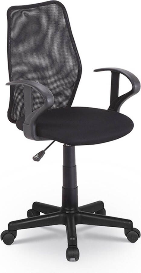 Bureaustoel Lucca Zwart Polyester Hoogte 87 cm