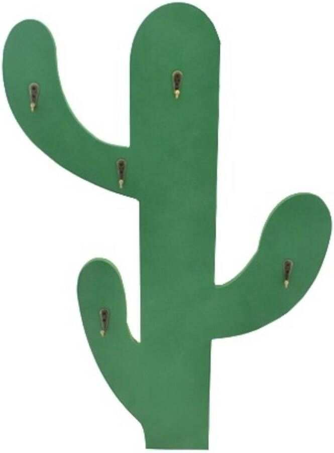 Merkloos Sans marque Cactus Wandkapstok Groen kinderkapstok