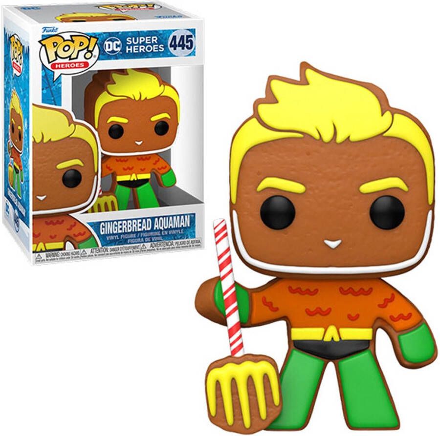 Funko Pop! DC Comics Aquaman Gingerbread Holliday #445 Exclusive Kerst figuur speelgoed