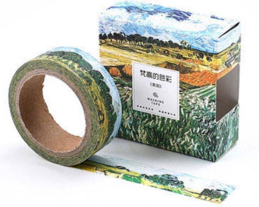 Merkloos Sans marque De Vlaktes van Auvers | Vincent van Gogh Washi Tapes | Masking Tape | Schilderijen | Kunst | Art | Natuur | Landschappen | Bullet Journal | Journalling | Journaling | Masking Tape