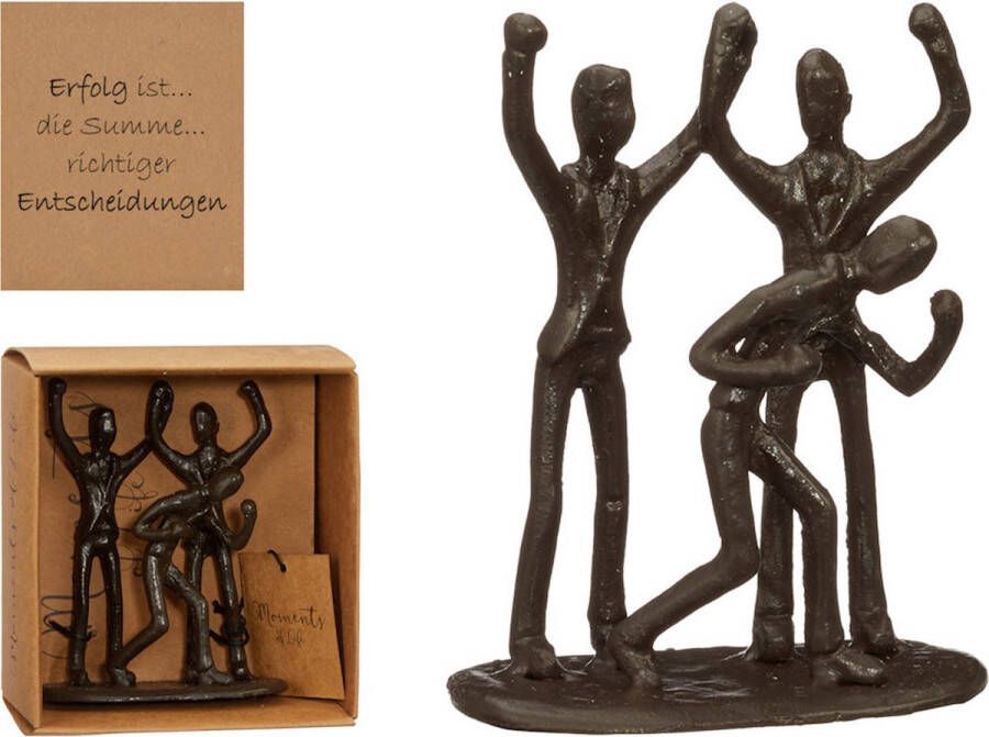 Merkloos Sans marque Decopatent Beeld Sculptuur Succes Sculptuur van Metaal Design Sculpturen Moments of Life In Giftbox