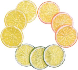 Merkloos Sans marque Decoratie Nep Fruit Citroen Sinaasappel Limoen Fotografie Kerst Etalage Plastic