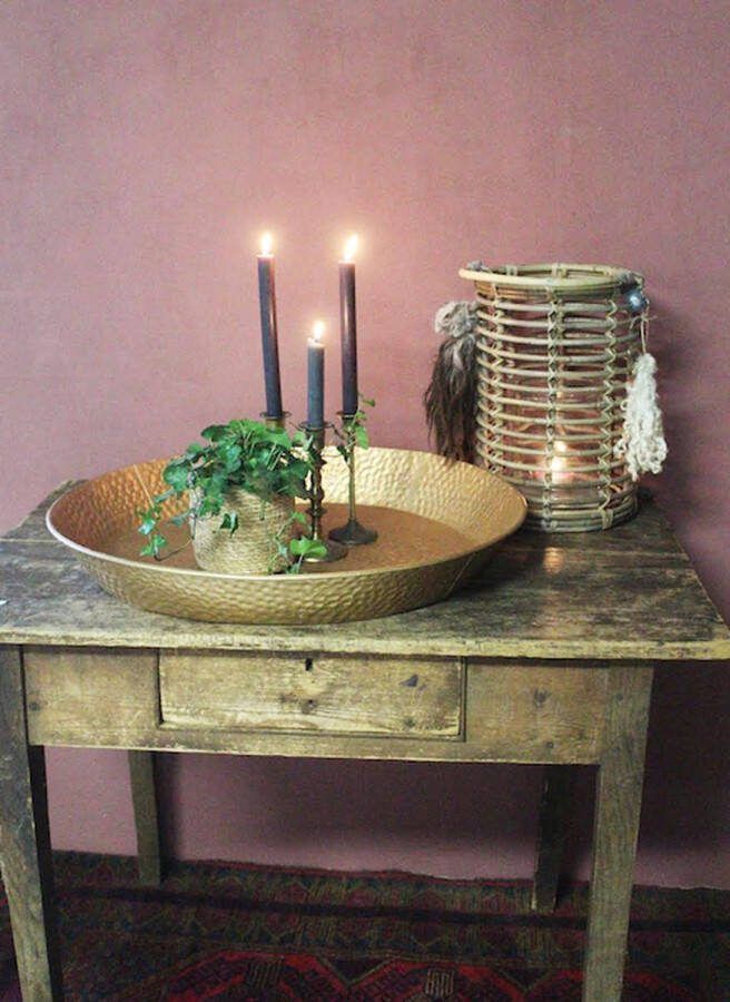 Decoratie schaal 65cm goud