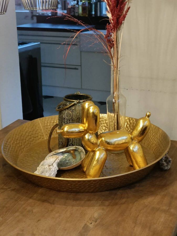 Decoratie schaal goud 46 cm