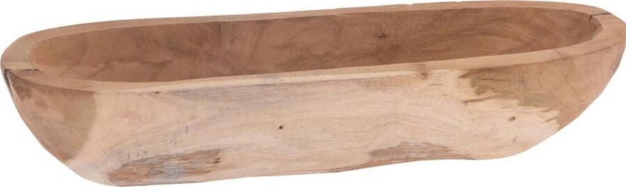 Merkloos Sans marque Decoratieve schaal massief teakhouten wortelhout handgemaakt i-vorm 40cm