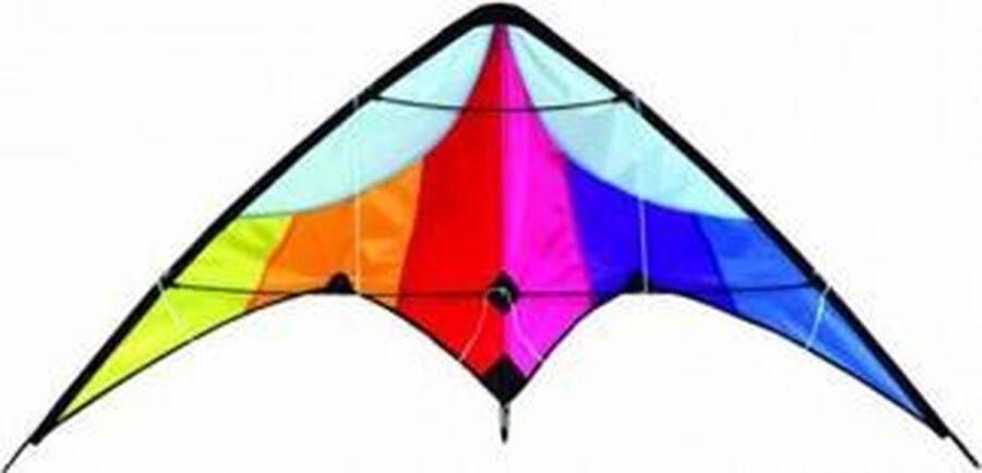 Merkloos Delta stunt vlieger regenboog 130 x 60 cm