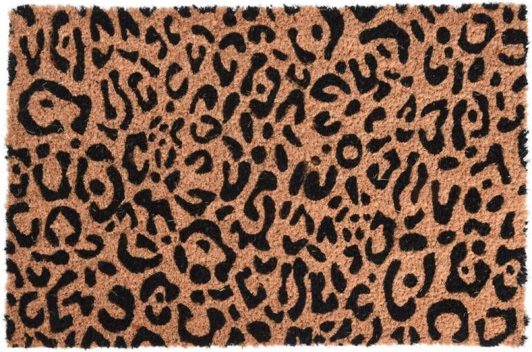 Merkloos Sans marque Deurmat 'Panter' Kokosmat 40 x 60 cm