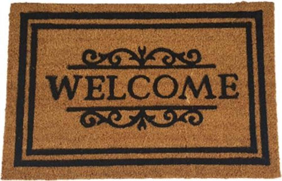 Merkloos Sans marque Deurmat 'Welcome' Kokosmat 40 x 60 cm