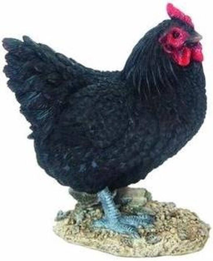 Merkloos Sans marque Dierenbeeldje kip zwart 20 cm