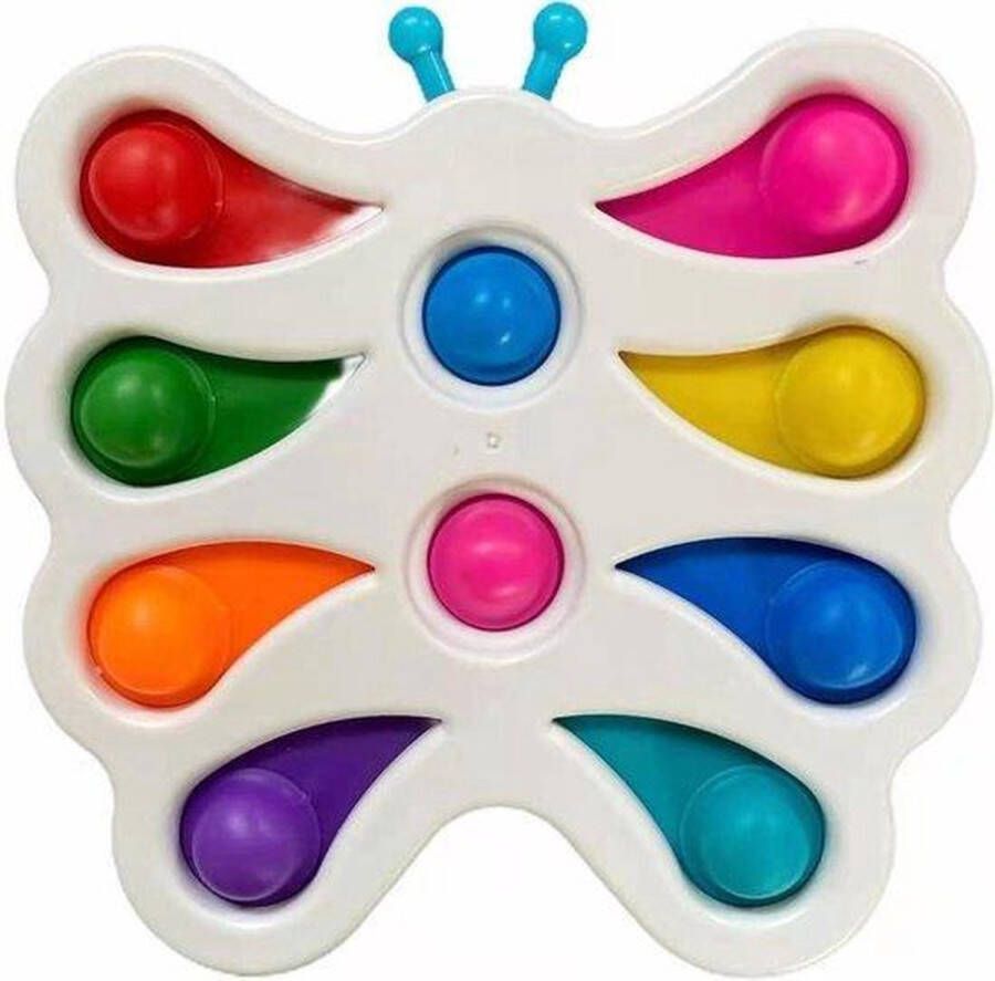 Dimple Digits- Vlinder- Roze- Fidget Toys- Pop It- Simple Dimple digit