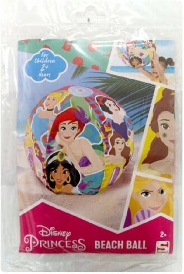 Merkloos Sans marque Disney Princess Strandbal Multicolor Kunststof One Size Vanaf 2 jaar Zomer Bal