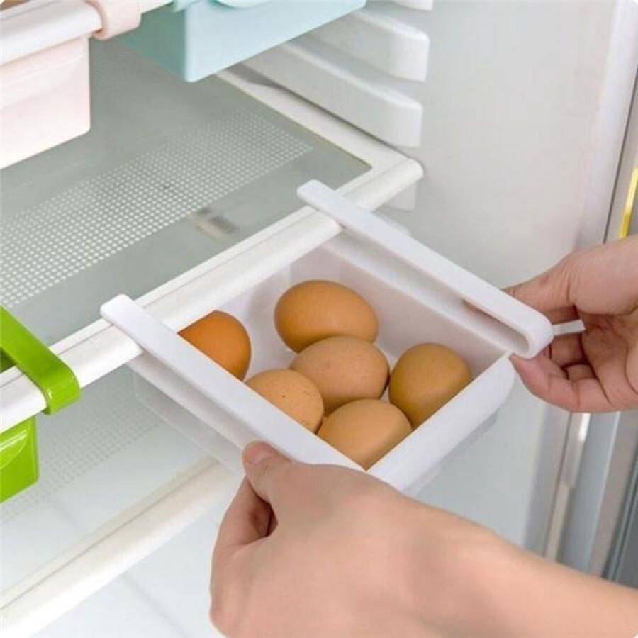 Merkloos Sans marque DisQounts Koelkast organizer koelkast bakjes 14cm x 12 cm x 5cm