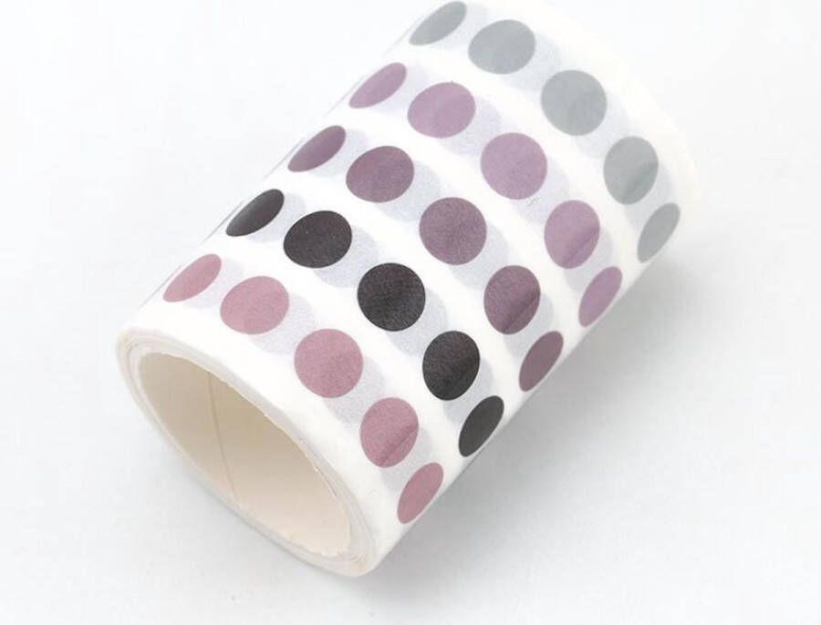 Merkloos Sans marque Donker Paarse Stippen Washi Tape Stickers | Leuke To Do Dots | Bullet Points | Takenlijstjes Maken | Organizing | Organiseren| Taken lijst Maken | Planning | Planner Maken | Plannen | Bullet Journal | Journalling | Masking Tape