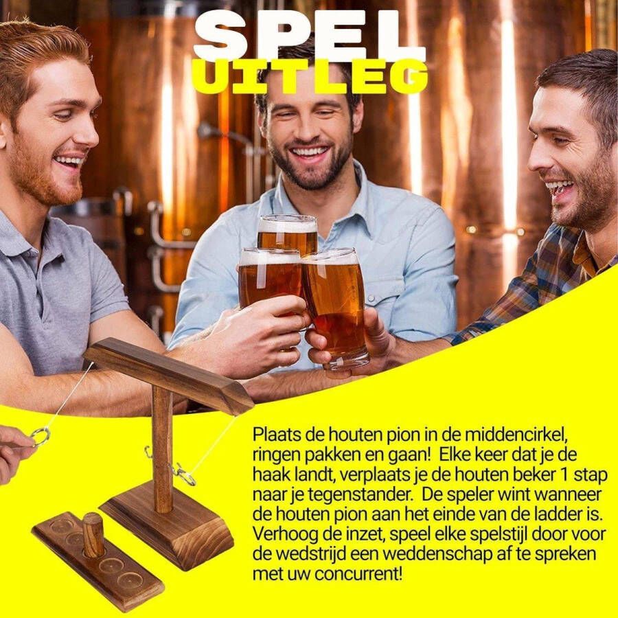 Merkloos Sans marque Drankspel Ring toss game do or drink -gezelschapsspel shot spel