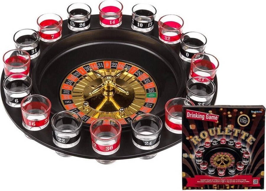 Merkloos Sans marque Drankspel drinkspel shotjes roulette feestartikelen Feest spelletjes voor volwassenen