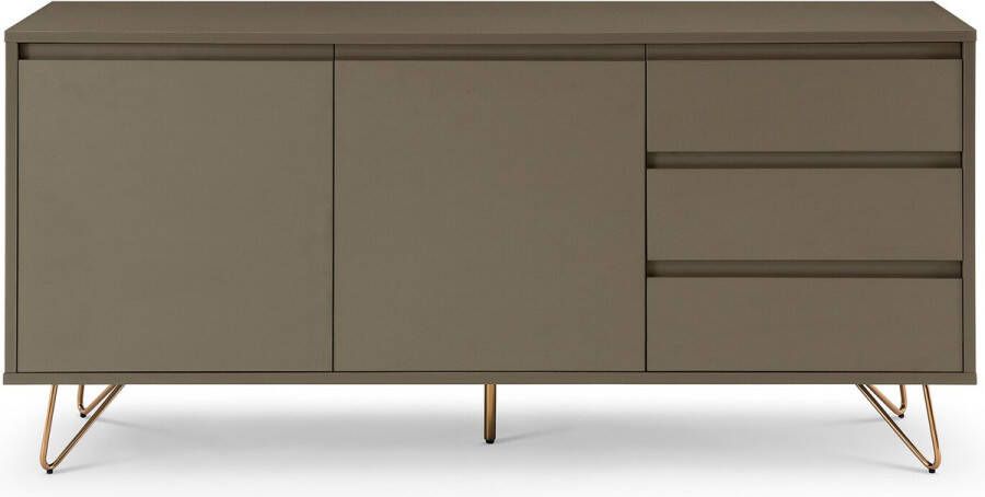 SalesFever Dressoir met dunne poten sidetable met matte lak in moderne kleuren