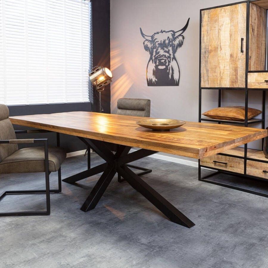 Merkloos Sans marque Eetkamertafel Denver | Rechthoek matrixpoot | 200 cm