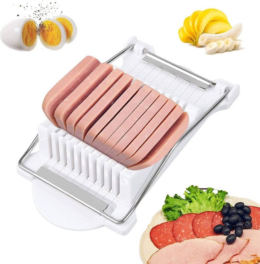 Eiersnijder -Lunchworst Snijmachine- Banaan Fruit Snijmachine-RVS- 22*12*5cm